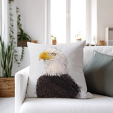 Eagle's Pride: Symbol of Strength Square Pillow