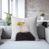 Eagle's Pride: Symbol of Strength Square Pillow