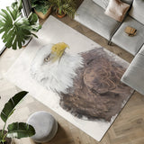 Regal Majesty: Bald Eagle Portrait Area Rug