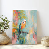 Tropical Daydreams Budgie Canvas