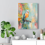 Tropical Daydreams Budgie Canvas