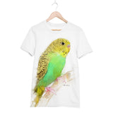 Colorful Green and Yellow Budgie T-Shirt