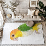 Caique Parrot Bliss: Whimsical Area Rug