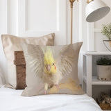 Cockatiel Portrait Pillow III