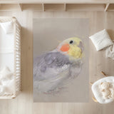 Cockatiel Elegance Portrait Rug