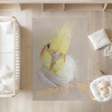 Cockatiel Bliss: Whimsical Area Rug