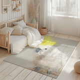 Cockatoo Elegance Portrait Rug