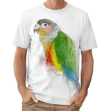 Colorful Green Cheeked Conure Bird Art Tee