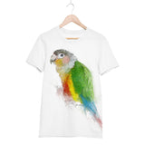 Colorful Green Cheeked Conure Bird Art Tee