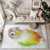 Feathered Friend: Conure Art Rug