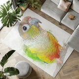 Feathered Friend: Conure Art Rug