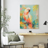 Jungle Majesty – Tropical Cockatoo Canvas ART