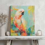 Jungle Majesty – Tropical Cockatoo Canvas ART