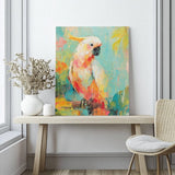 Jungle Majesty – Tropical Cockatoo Canvas ART