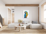 Tropical Vibrance: Blue and Yellow Macaw Canvas Wall Art 2