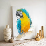lue & Yellow Macaw – Tropical Bird Wall Art