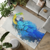 Macaw Beauty: Colorful Area Rug