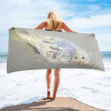 Budgie Portrait Beach Towel