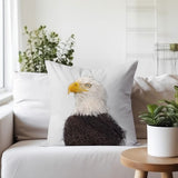 Eagle's Pride: Symbol of Strength Square Pillow