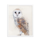 Wings of Wisdom Barn Owl Framed Print