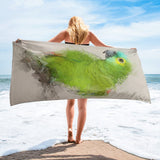 Amazon Parrot Beach Towel