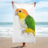 Caique Parrot Beach Towel