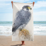 Peregrine Falcon Beach Towel