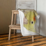 Cockatiel Sunflower Beach Towel V