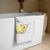 Cockatiel Sunflower Beach Towel