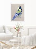 Himalayan Black-lored Tit Framed Print