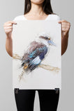 Laughing Kookaburra Paper Print